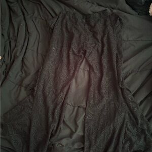 Elegant Black Lace Sleepwear Pants